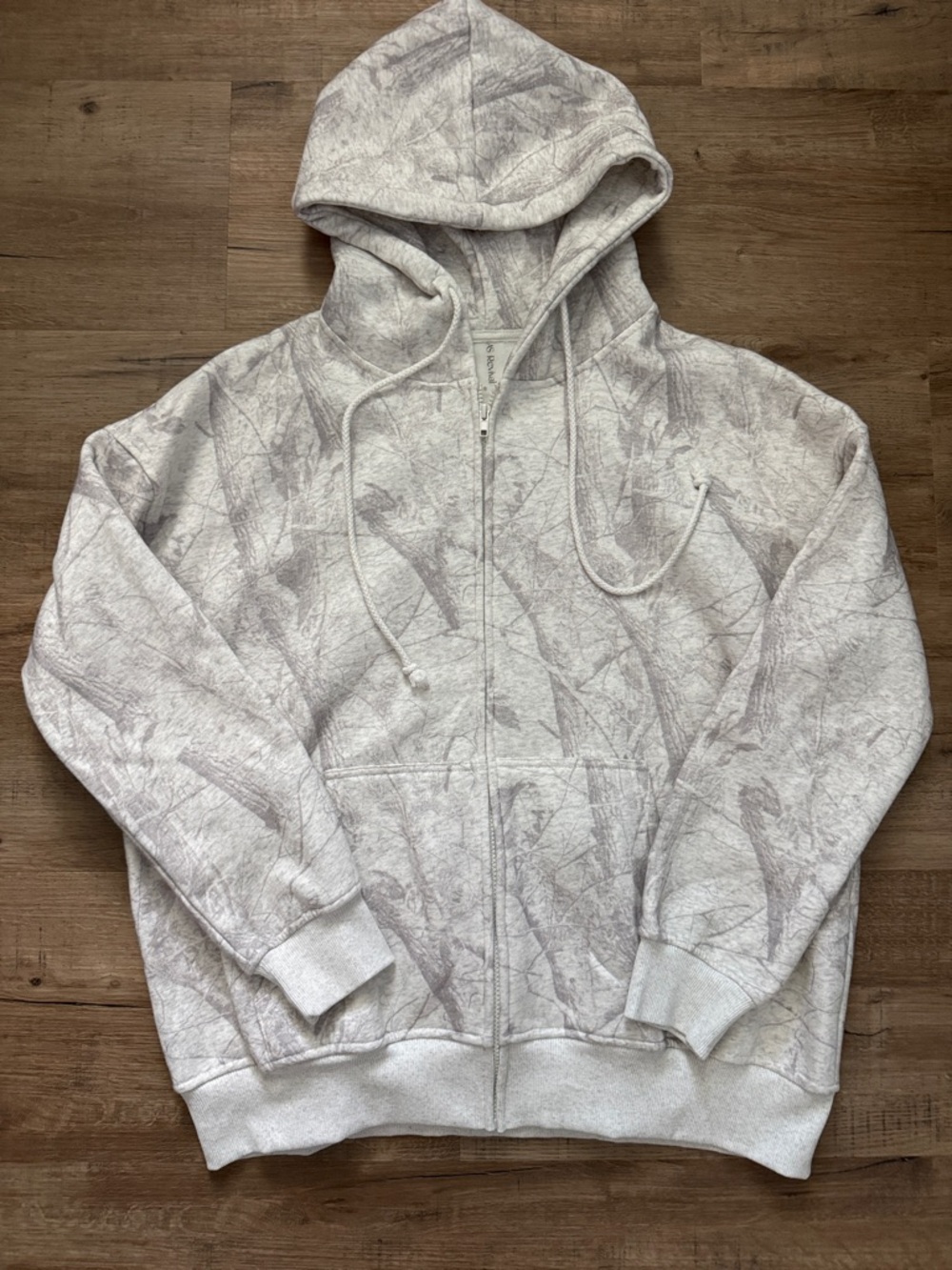 Altered State Light Gray Camo Zip Hoodie